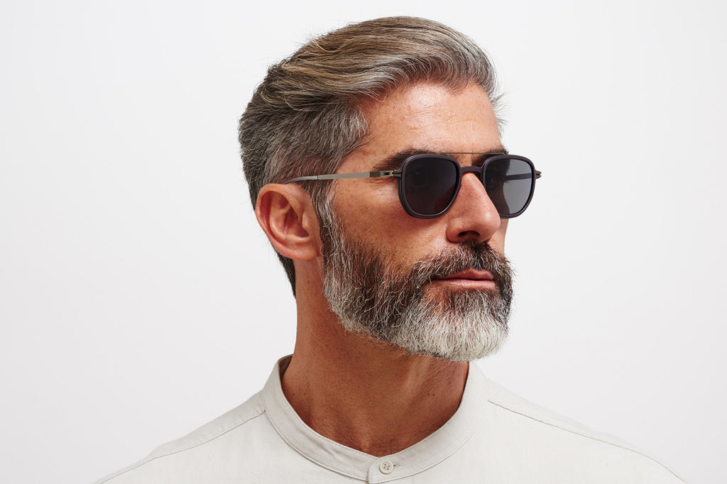 MYKITA - Alder Sunglasses MH60 - Slate Grey/Shiny Graphite with Polarized Pro Hi-Con Grey Lenses