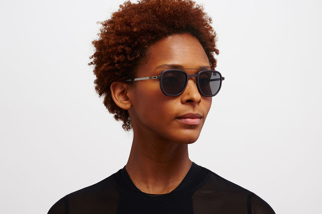 MYKITA - Alder Sunglasses MH60 - Slate Grey/Shiny Graphite with Polarized Pro Hi-Con Grey Lenses