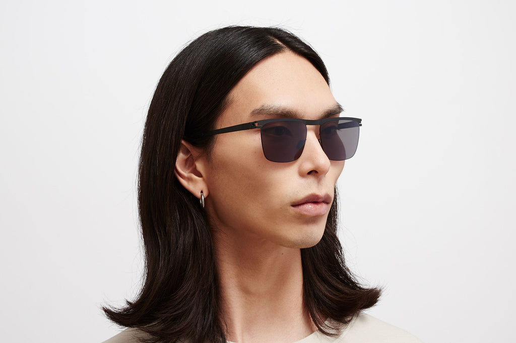 MYKITA - Will Sunglasses Black with Polarized Pro Hi-Con Grey Lenses