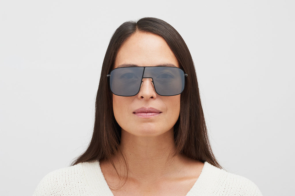 MYKITA - Studio 12.2 Sunglasses Jet Black with Silver Flash Lenses