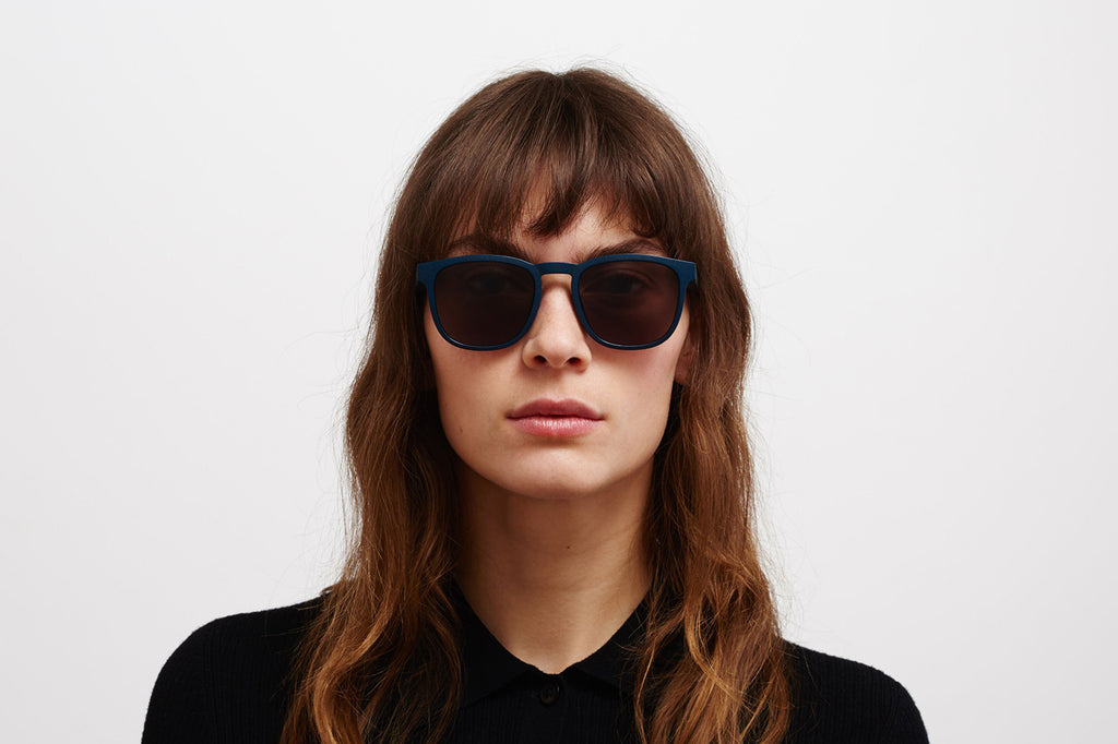 MYKITA Mylon - Lovell Sunglasses MD34 - Indigo with Brown Solid Lenses