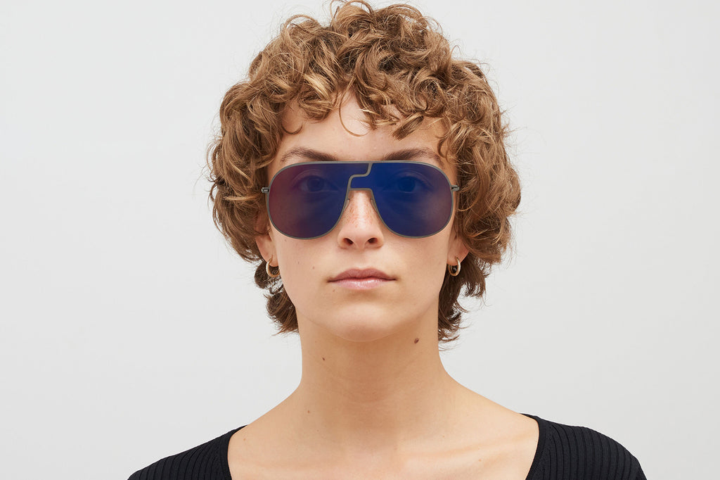 MYKITA - Studio 12.1 Sunglasses Shiny Graphite with Infrared Flash Lenses