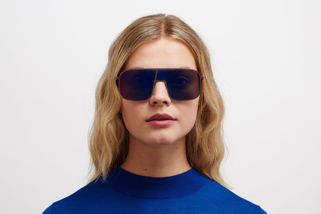 MYKITA - Studio 12.2 Sunglasses Shiny Graphite with Infrared Flash Lenses