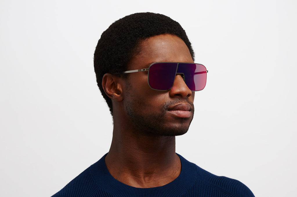 MYKITA - Studio 12.2 Sunglasses Shiny Graphite with Infrared Flash Lenses