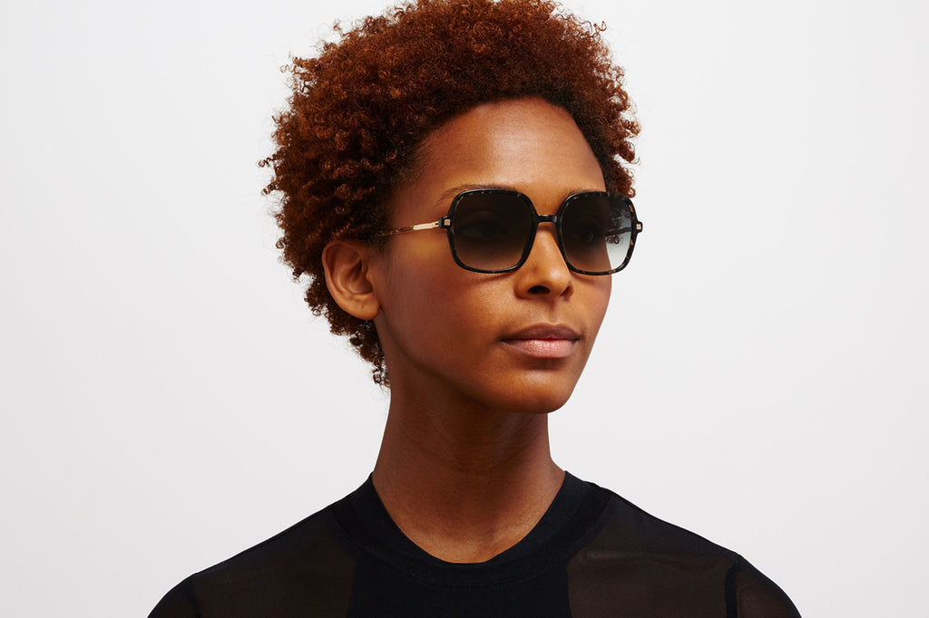 MYKITA - Saima Sunglasses Antigua/Champagne Gold with Grey Gradient Lenses
