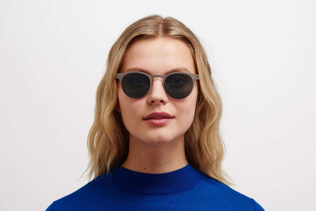 MYKITA - Riley Sunglasses Mole Grey with Polarized Pro Ocean Blue Lenses