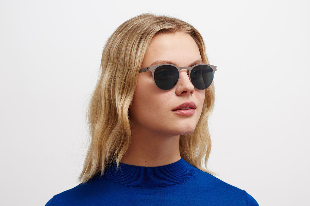 MYKITA - Riley Sunglasses Mole Grey with Polarized Pro Ocean Blue Lenses