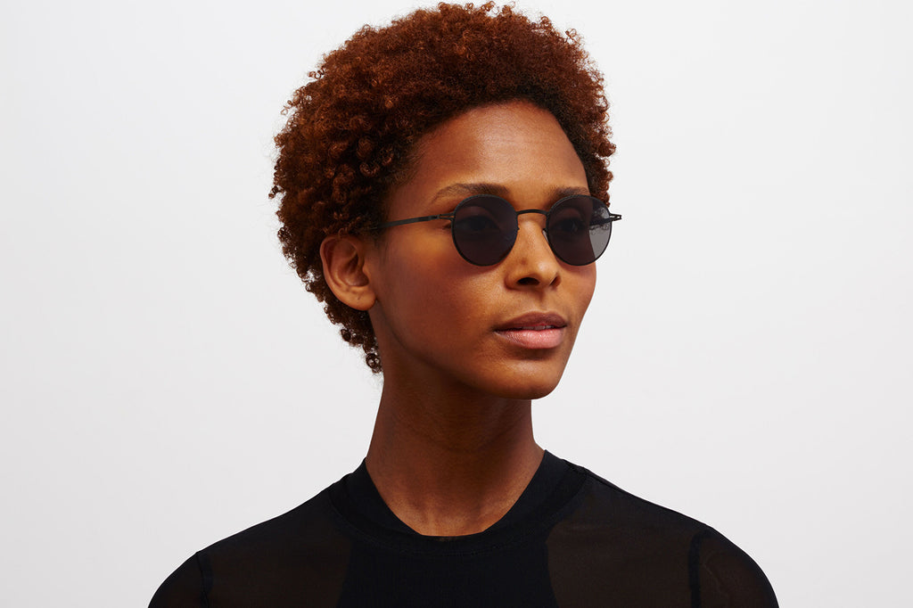 MYKITA - Nis Sunglasses Black with Polarized Pro Hi-Con Grey Lenses