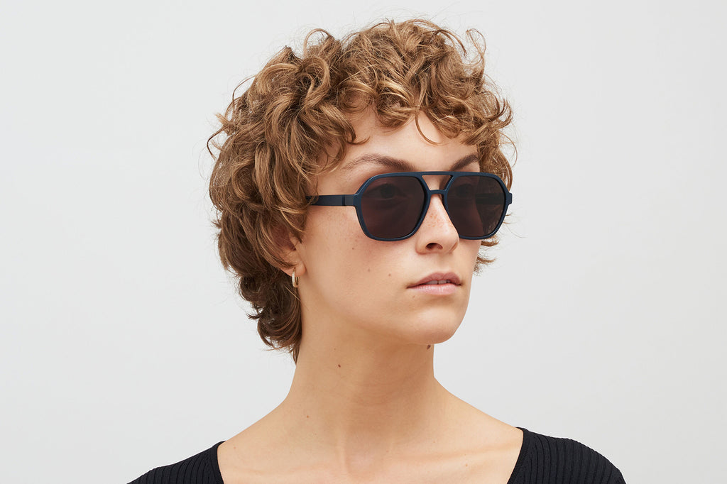 MYKITA - Hydra Sunglasses MD34 Indigo with Brown Solid Lenses