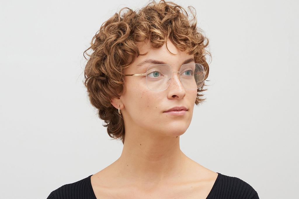 MYKITA® / LESSRIM - Himiko Eyeglasses Silver/Champagne Gold