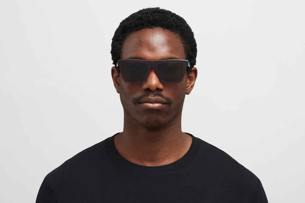 MYKITA® - Lome Sunglasses Chilled Raw Pine Honey with Dark Grey Solid Lenses