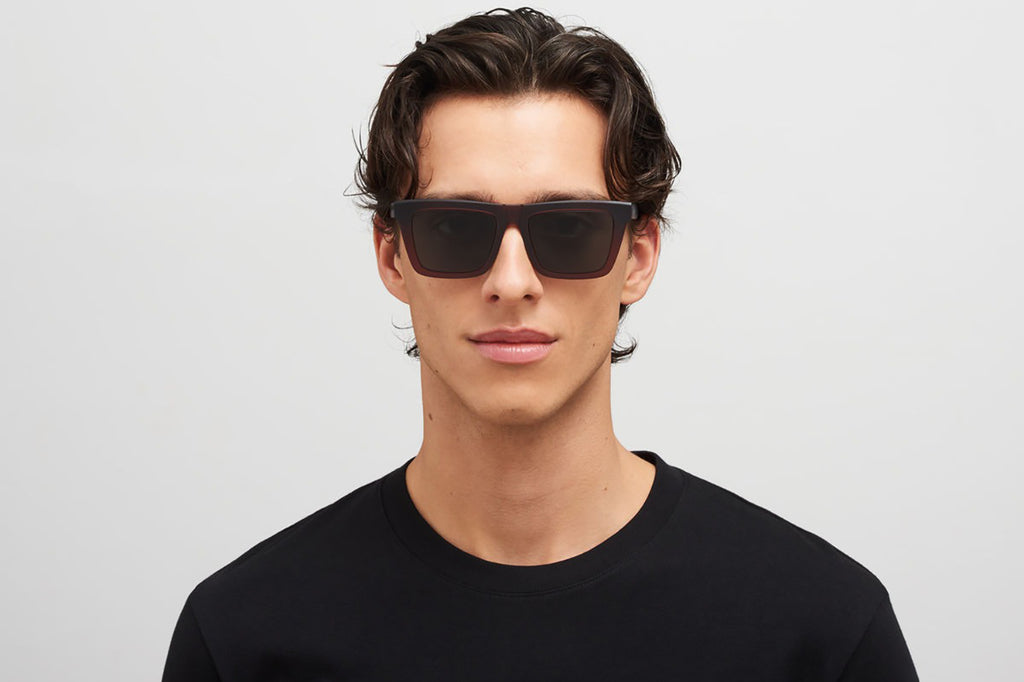 MYKITA® - Lome Sunglasses Chilled Raw Pine Honey with Dark Grey Solid Lenses