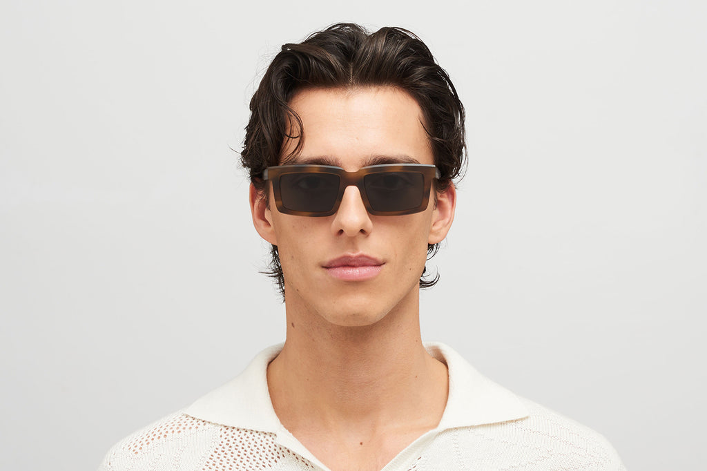 MYKITA® - Dakar Sunglasses Chilled Raw Galapagos with Dark Grey Solid Lenses