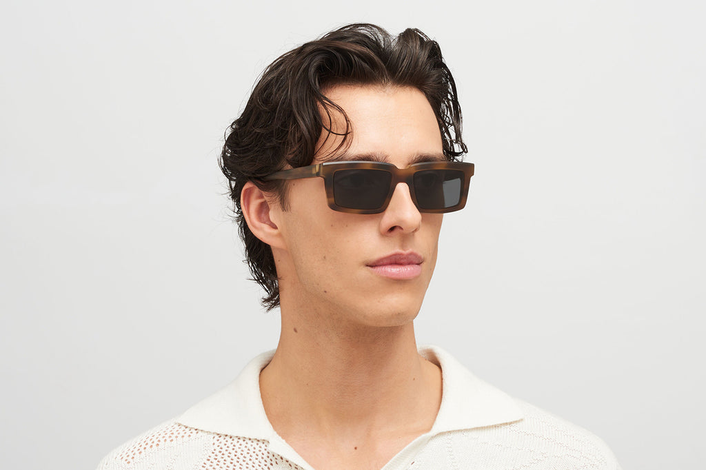 MYKITA® - Dakar Sunglasses Chilled Raw Galapagos with Dark Grey Solid Lenses