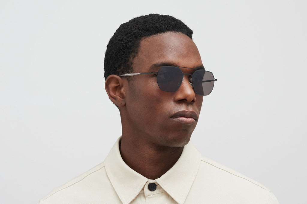 MYKITA - Arlo Sunglasses Black with Polarized Pro Hi-Con Grey Lenses