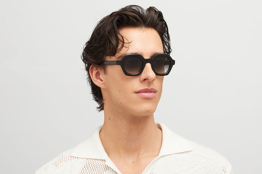 MYKITA® - Teshi Sunglasses Black Havana with Raw Black Gradient Lenses