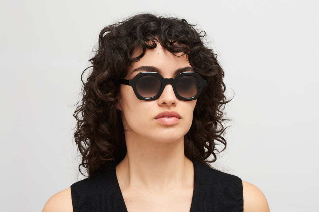 MYKITA® - Teshi Sunglasses Black Havana with Raw Black Gradient Lenses