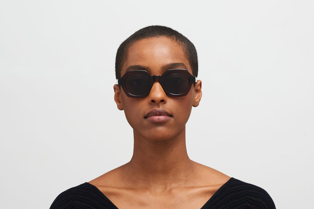 MYKITA® - Teshi Sunglasses Pine Honey with Cool Grey Solid Lenses