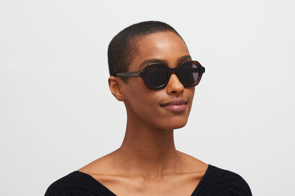 MYKITA® - Teshi Sunglasses Pine Honey with Cool Grey Solid Lenses