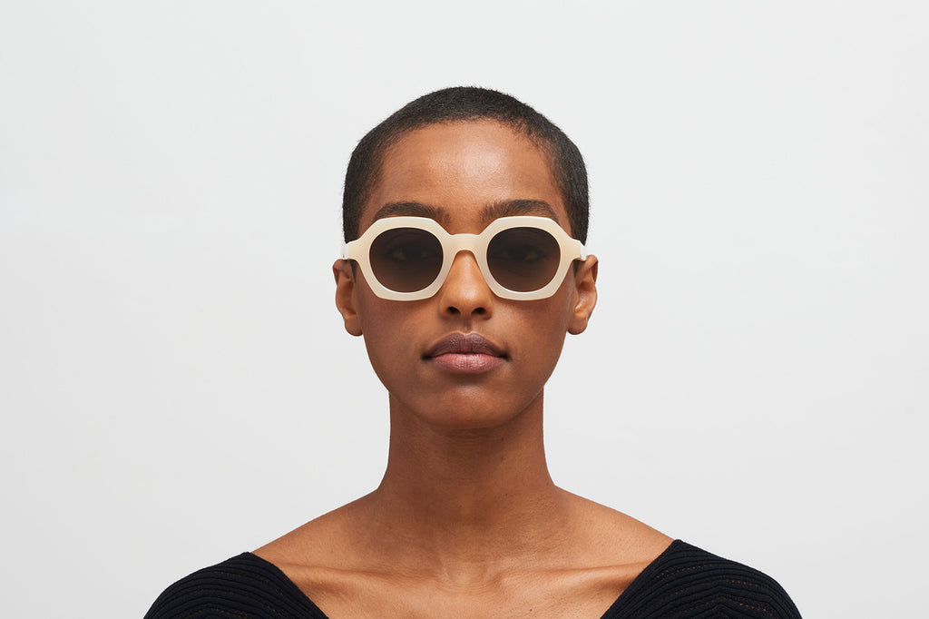 MYKITA® - Teshi Sunglasses Blonde with Raw Brown Gradient Lenses