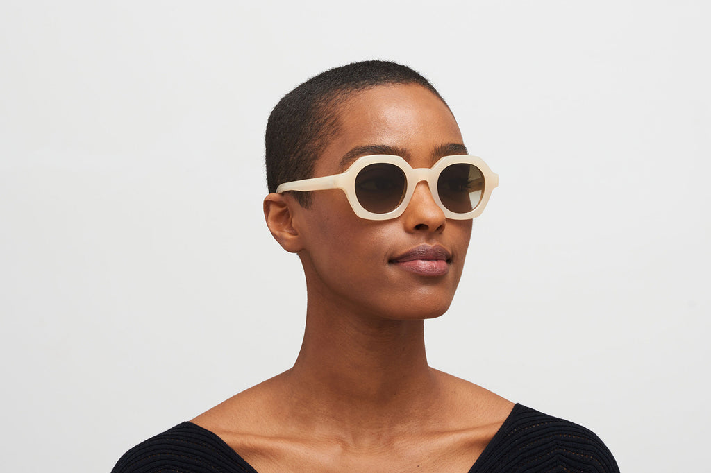 MYKITA® - Teshi Sunglasses Blonde with Raw Brown Gradient Lenses