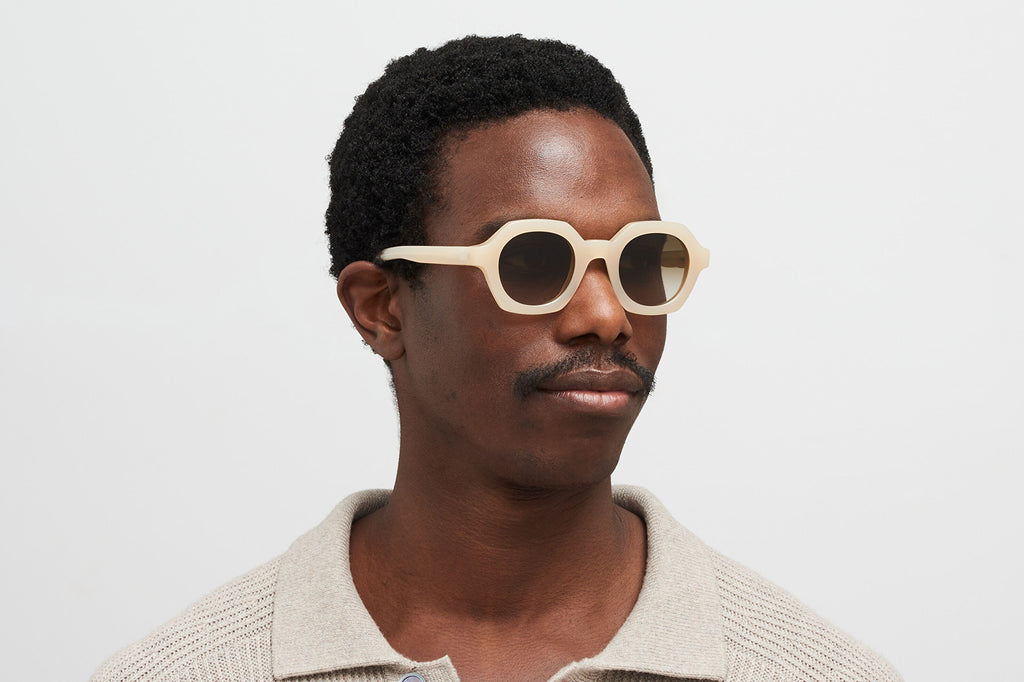 MYKITA® - Teshi Sunglasses Blonde with Raw Brown Gradient Lenses