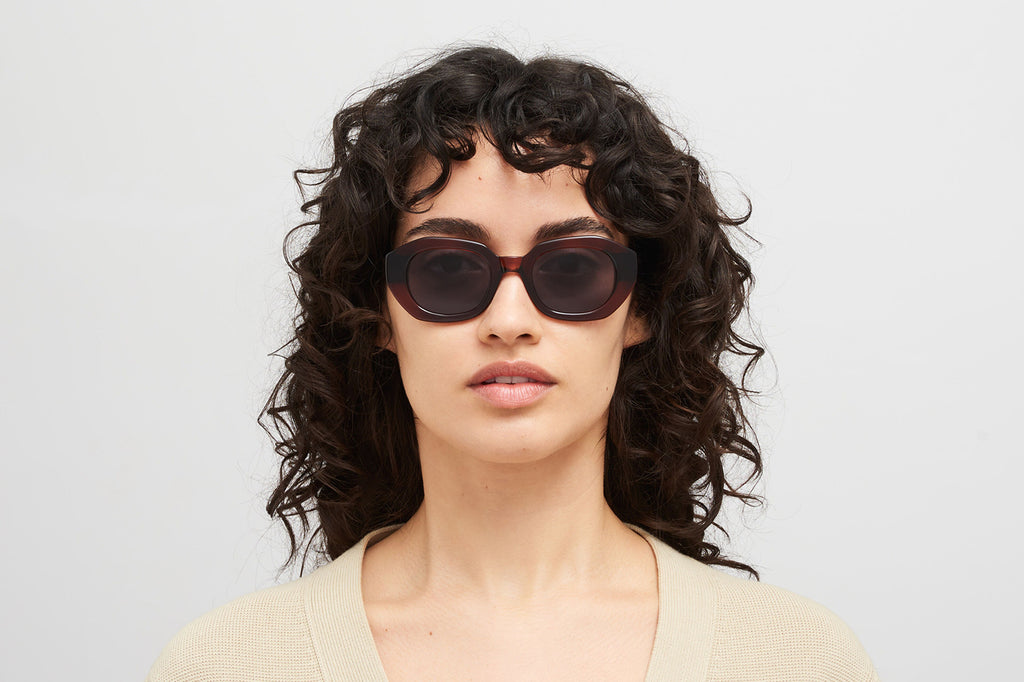 MYKITA® - Satin Sunglasses Pine Honey with Cool Grey Solid Lenses