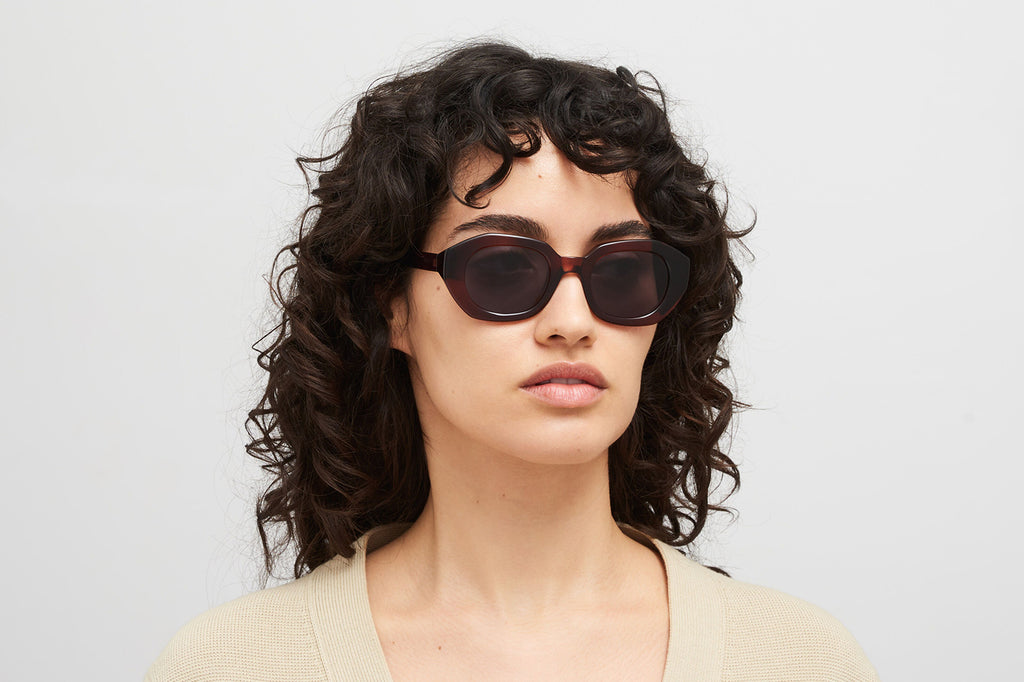 MYKITA® - Satin Sunglasses Pine Honey with Cool Grey Solid Lenses