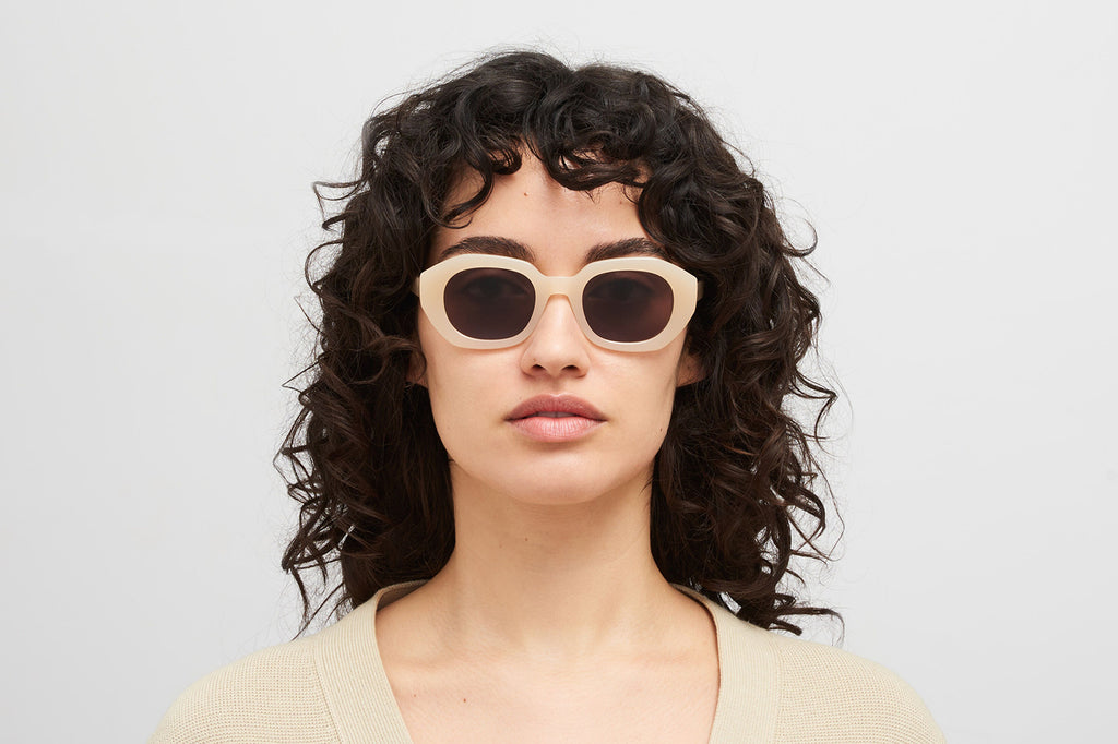 MYKITA® - Satin Sunglasses Blonde with Brown Solid Lenses