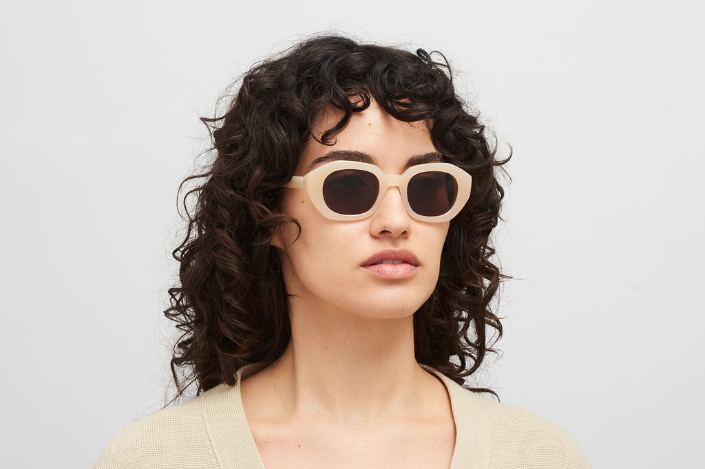 MYKITA® - Satin Sunglasses Blonde with Brown Solid Lenses