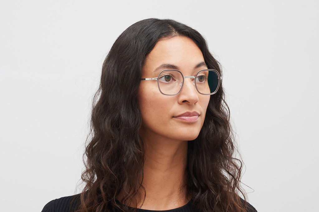 MYKITA® - Ven Eyeglasses Shiny Silver/Clear Ash