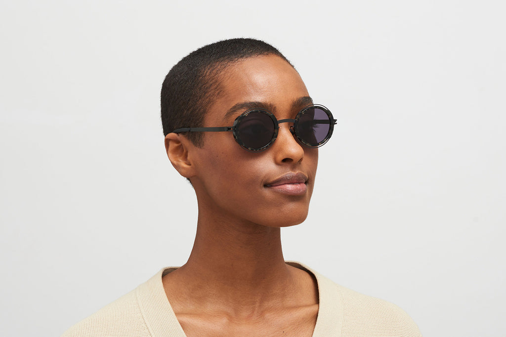 MYKITA® - Pearl Sunglasses Black/Antigua with Cool Grey Solid Lenses