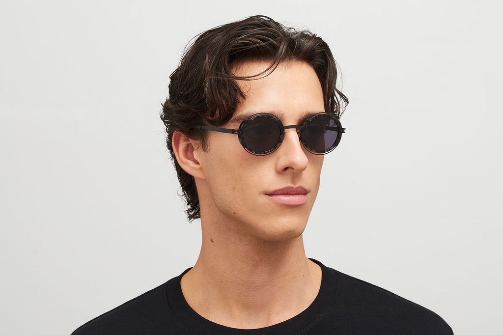 MYKITA® - Pearl Sunglasses Black/Antigua with Cool Grey Solid Lenses