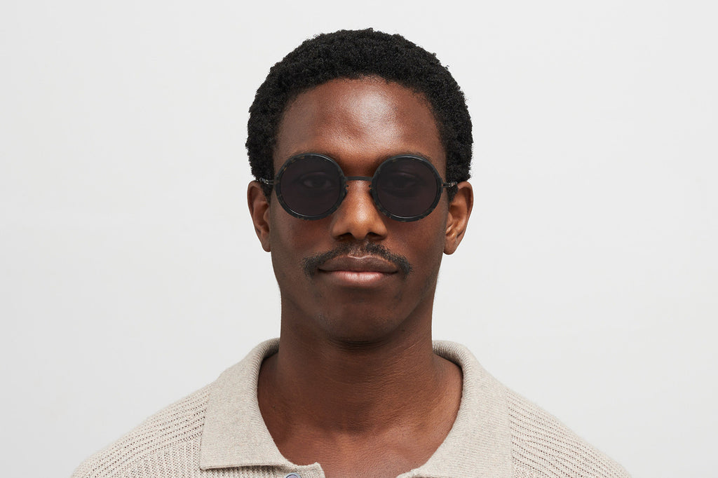 MYKITA® - Monroe Sunglasses Black/Antigua with Cool Grey Solid Lenses