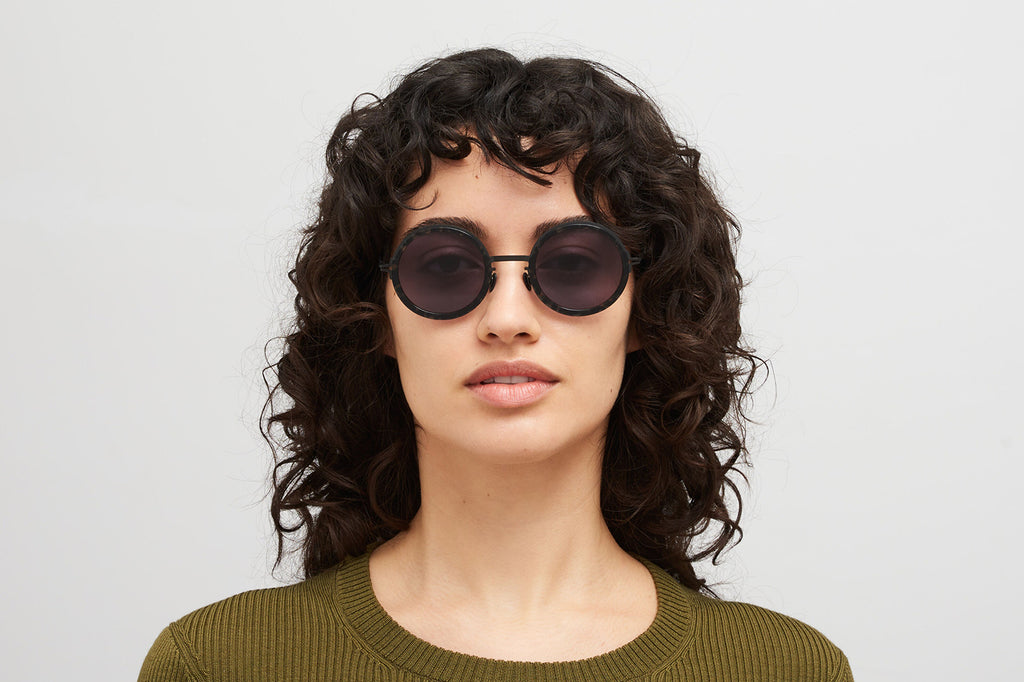 MYKITA® - Monroe Sunglasses Black/Antigua with Cool Grey Solid Lenses