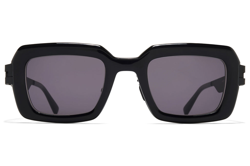 MYKITA® - Una Sunglasses Black/Black with Cool Grey Solid Lenses