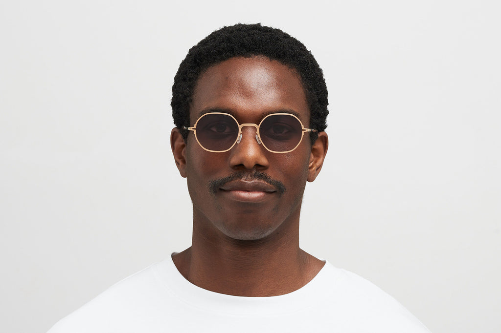 MYKITA - Santana Sunglasses Champagne Gold with Cedar Brown Gradient Lenses