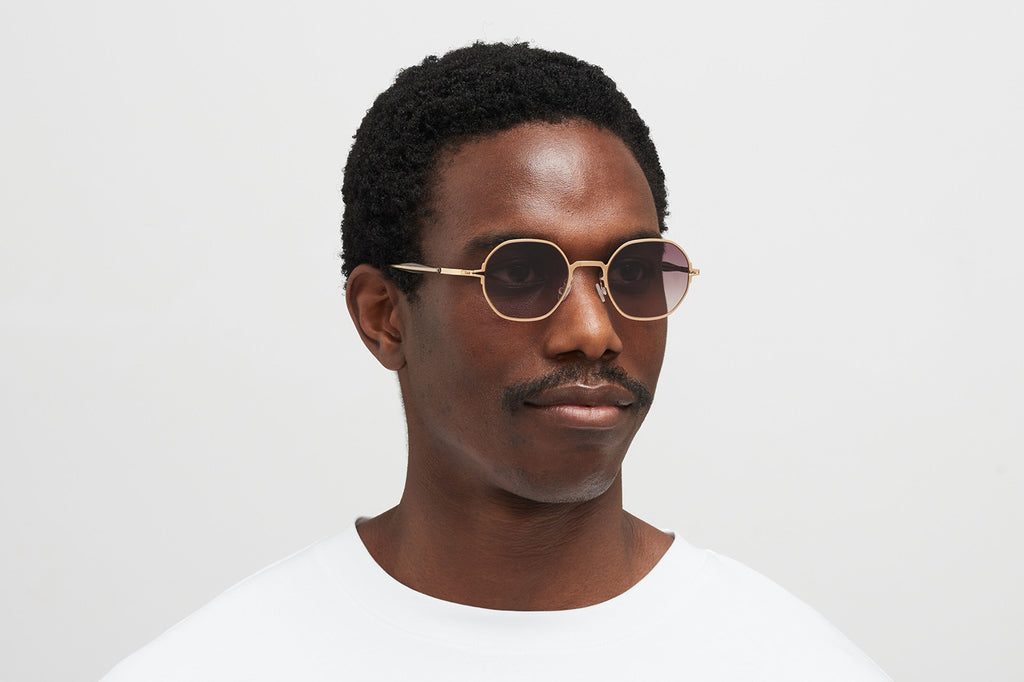 MYKITA - Santana Sunglasses Champagne Gold with Cedar Brown Gradient Lenses