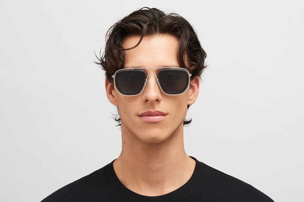 MYKITA - Ferlo Sunglasses MH22 - Pitch Black/Shiny Silver Lenses