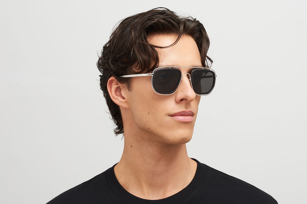 MYKITA - Ferlo Sunglasses MH22 - Pitch Black/Shiny Silver Lenses