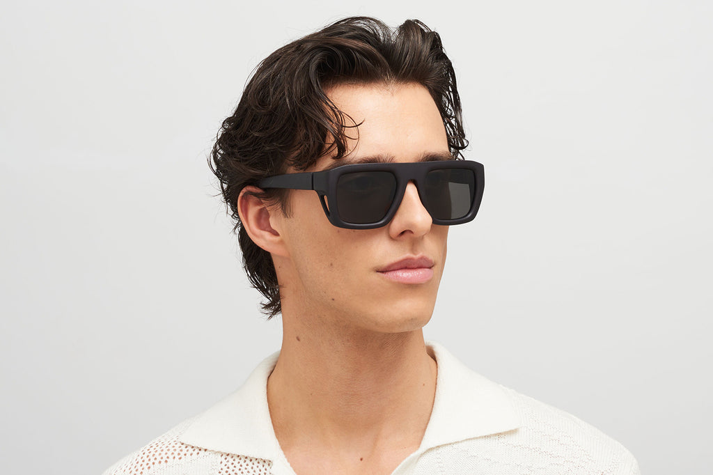 MYKITA - Beach Sunglasses MD1 - Pitch Black with Dark Grey Solid Lenses