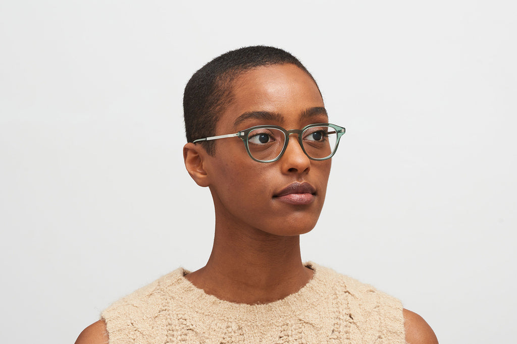 MYKITA® - Yura Eyeglasses Cypress Green/Shiny Silver