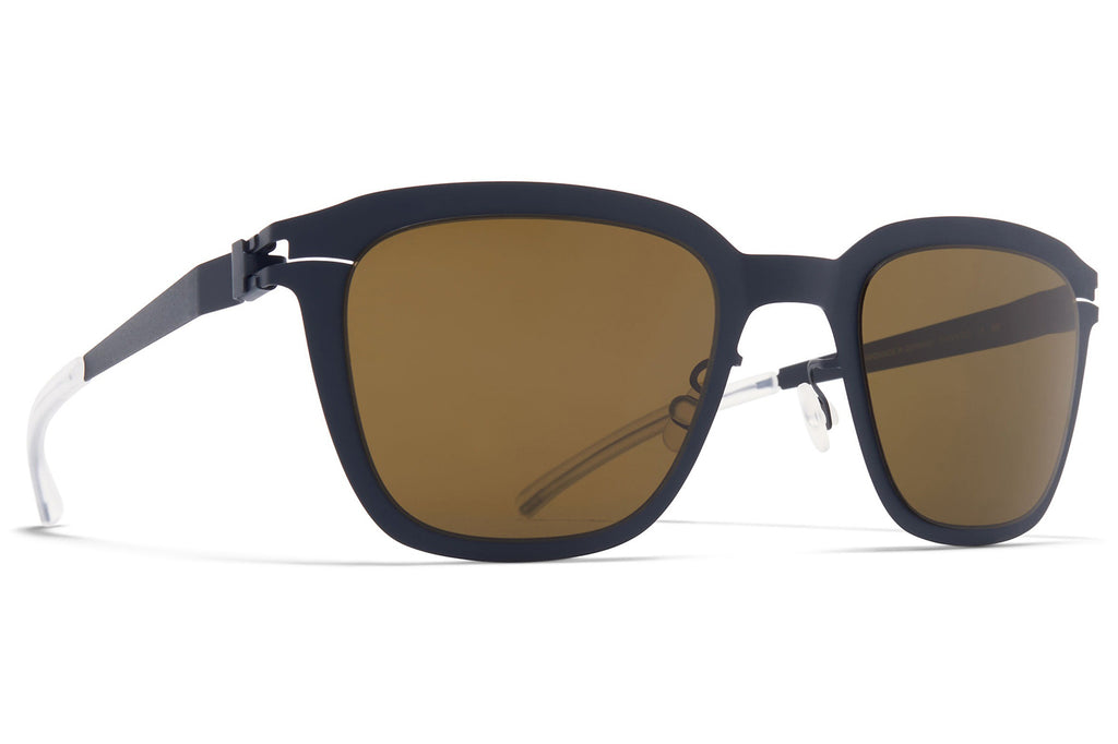 MYKITA - Avery Sunglasses Indigo with Raw Brown Solid Lenses