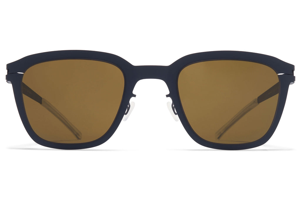 MYKITA - Avery Sunglasses Indigo with Raw Brown Solid Lenses