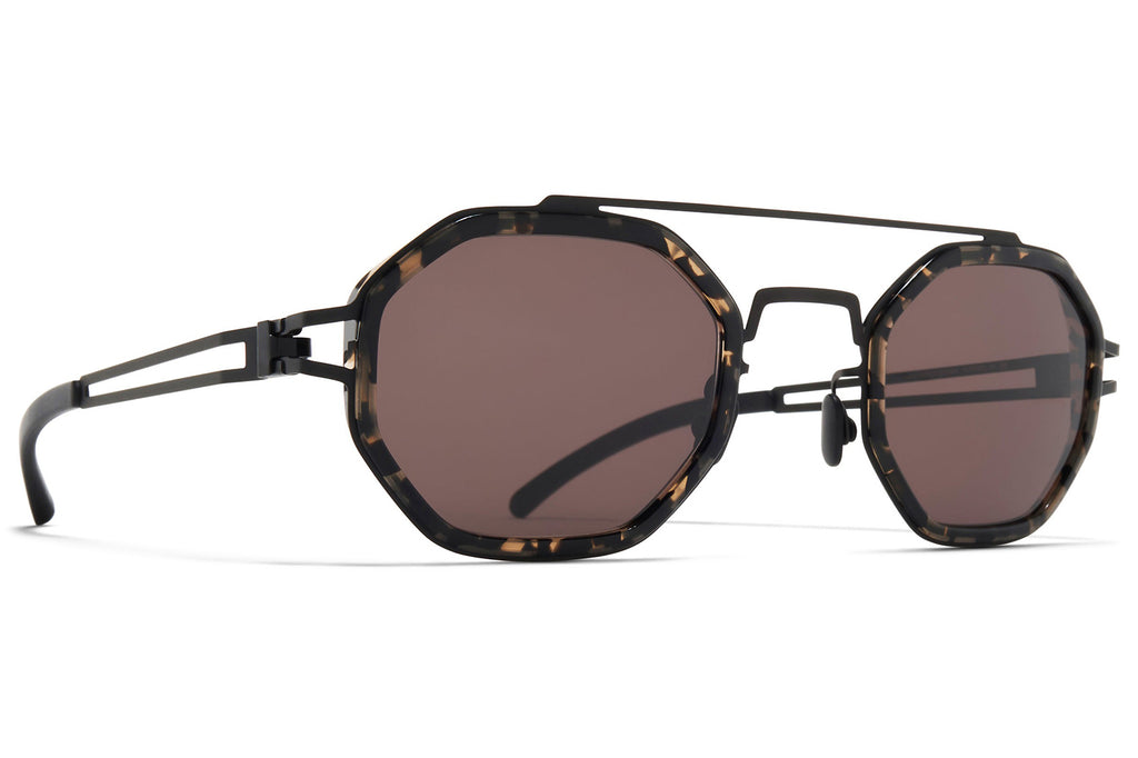 Black/Antigua with Brown Solid Lenses