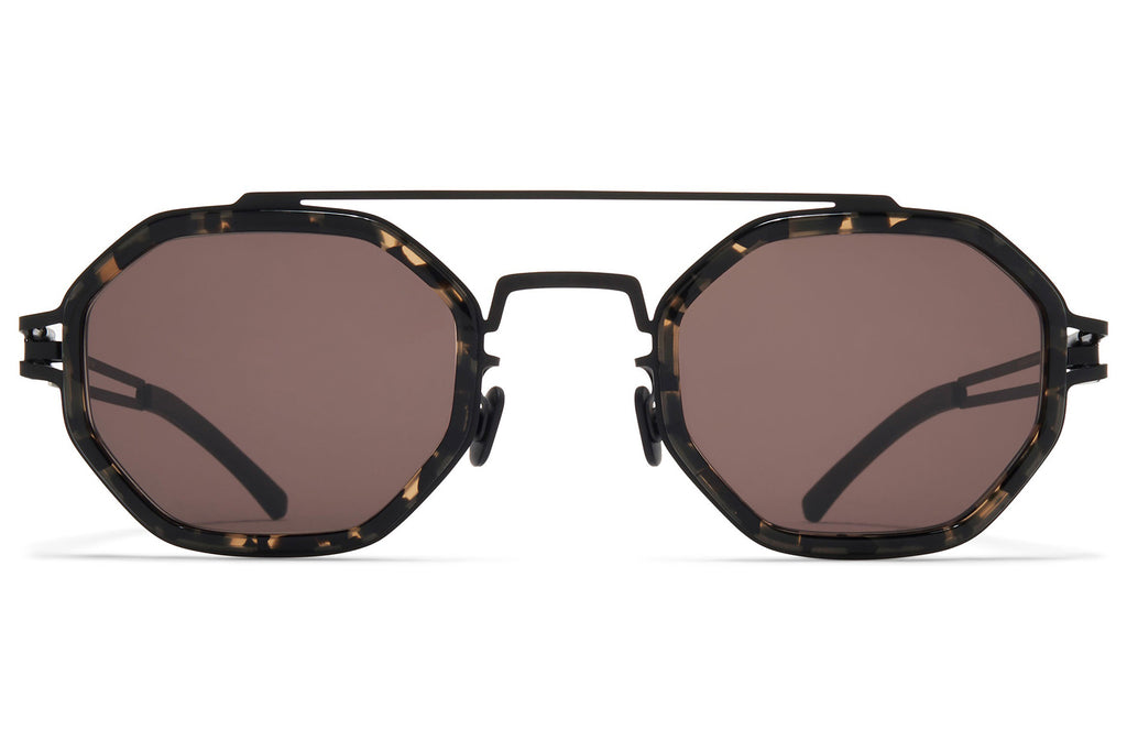 Black/Antigua with Brown Solid Lenses