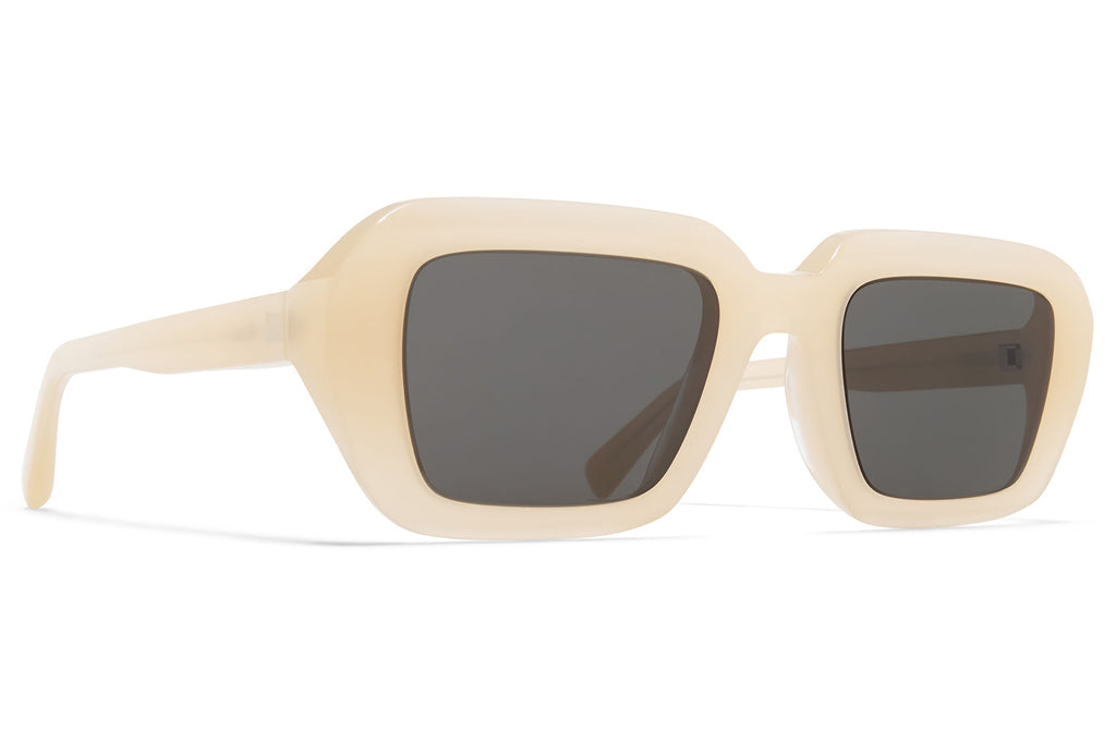 MYKITA® - Nima Sunglasses Blonde/Shiny Silver with Dark Grey Solid Lenses