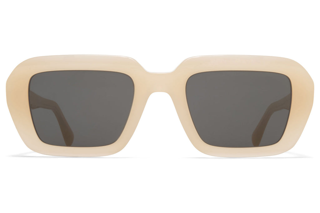 MYKITA® - Nima Sunglasses Blonde/Shiny Silver with Dark Grey Solid Lenses