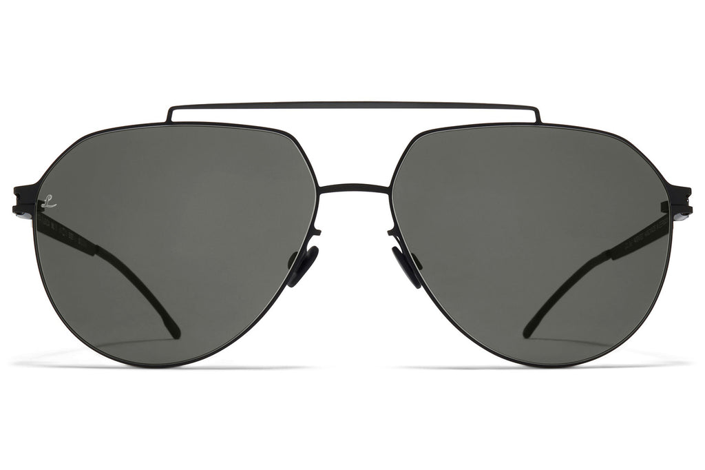 MYKITA | Leica - ML13 Sunglasses Black/White with Leica Grey 85 Solid Lenses