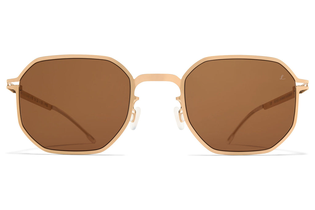 MYKITA | Leica - ML15 Sunglasses Light Champagne Gold with Leica Brown 85 Solid Lenses